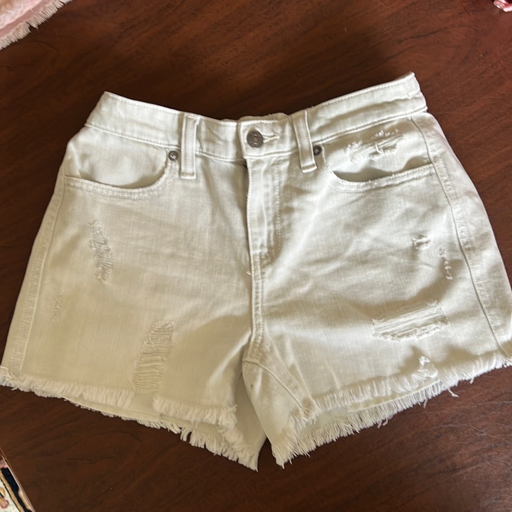 Light bleached Aerie denim short. Size XXS.